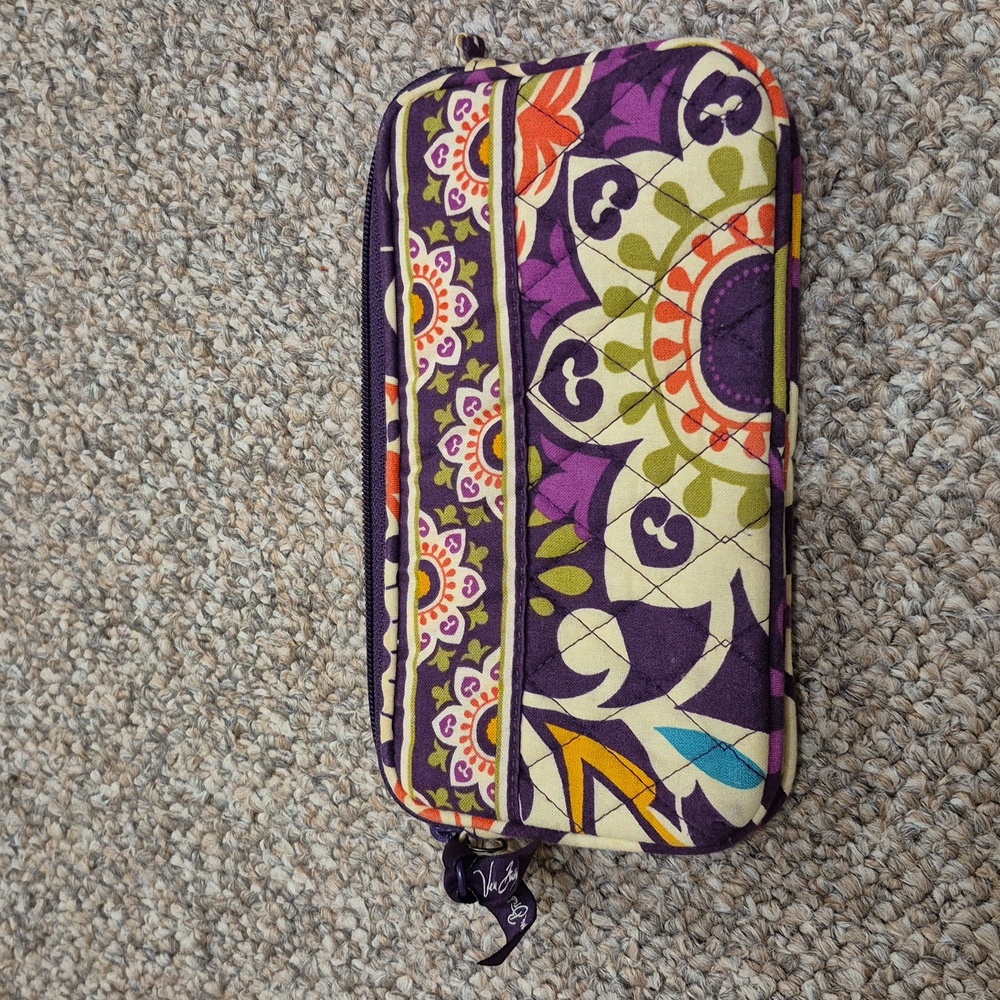 Vera Bradley Purple Patterned Quilted Women's Wallet